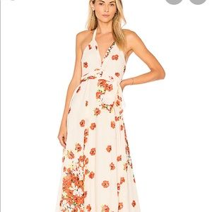 House of Harlow 1960 x REVOLVE In Bloom Cream/Red Floral Dress